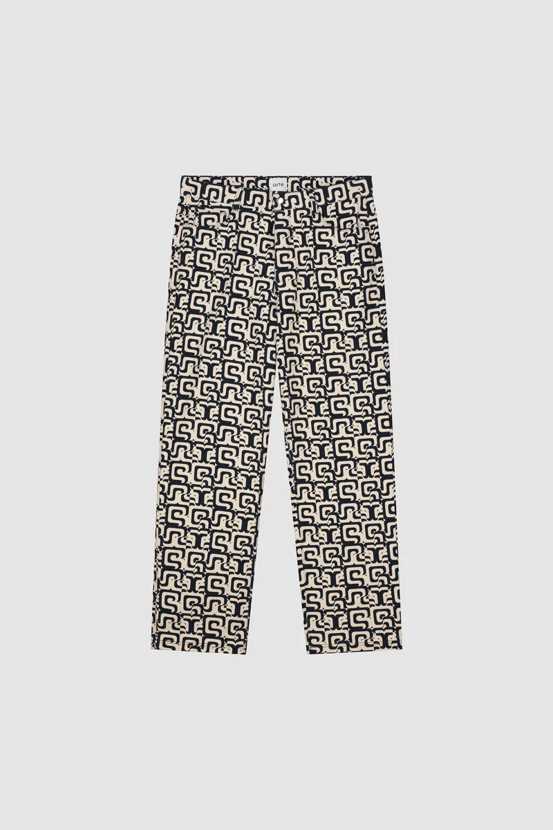 Pantalon Jonas Allover - Marine/Crème