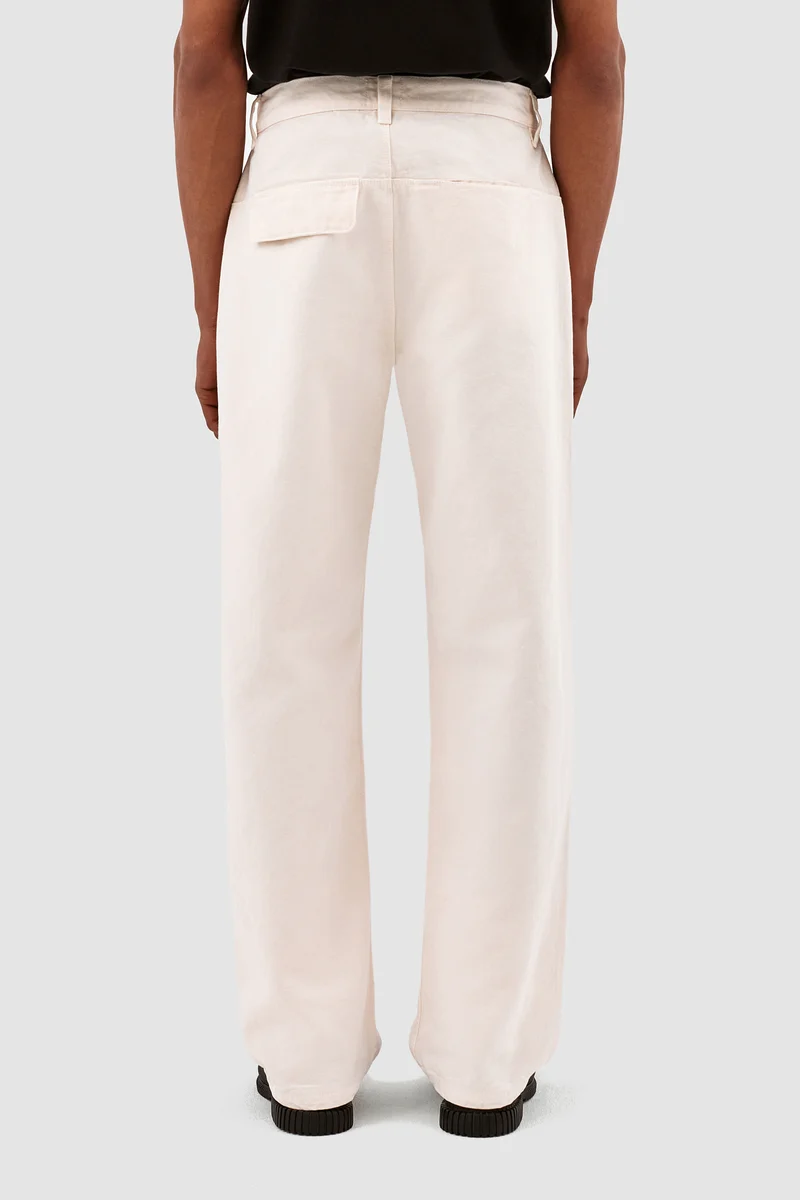 Pantalon Paul en toile - Crème