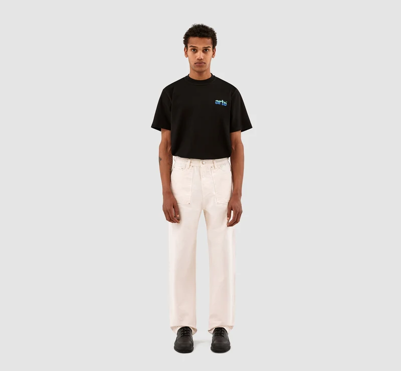 Pantalon Paul en toile - Crème