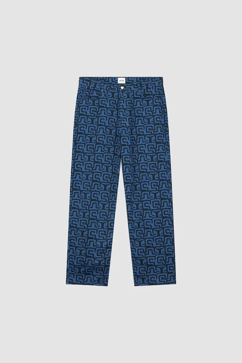 Pantalon Jonas Allover - Marine/Bleu