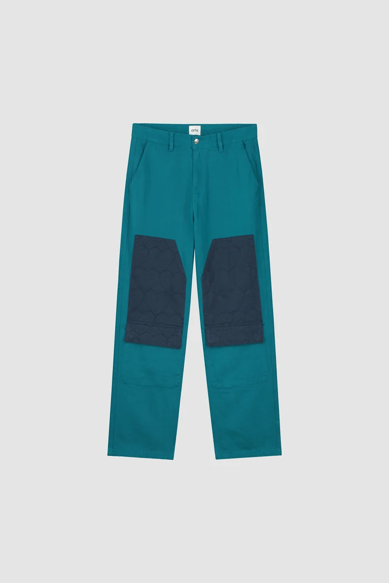 Pantalon rembourré Jules Heart - Bleu pétrole