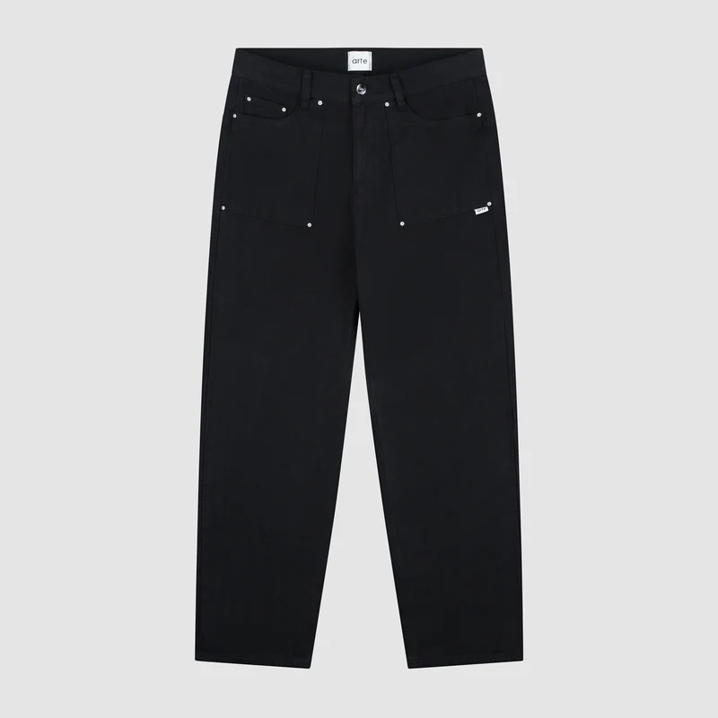 Pantalon Paul en toile - Noir