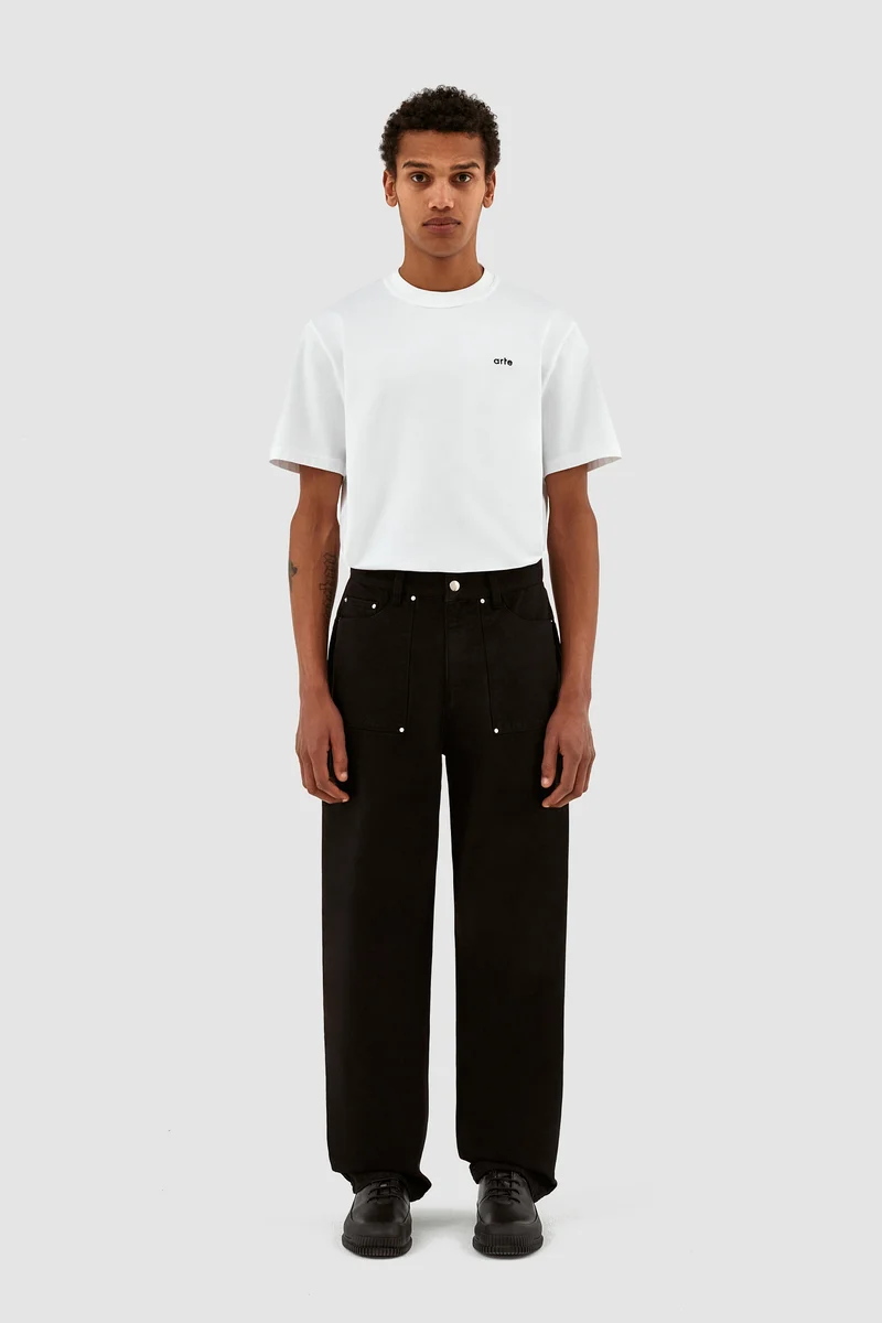 Pantalon Paul en toile - Noir