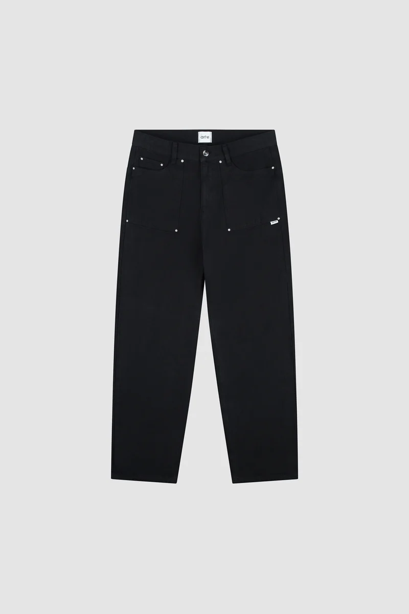 Pantalon Paul en toile - Noir