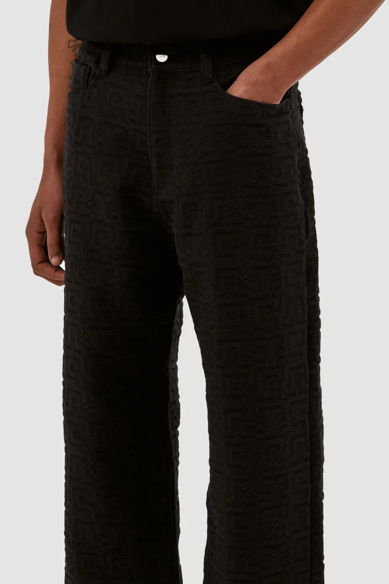 Pantalon Jones Jacquard - Noir