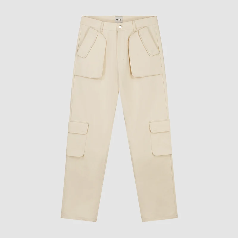 Pantalon cargo Jaden - Crème