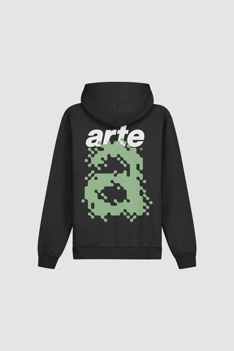 Harmon Back A Pixel Hoodie - Noir