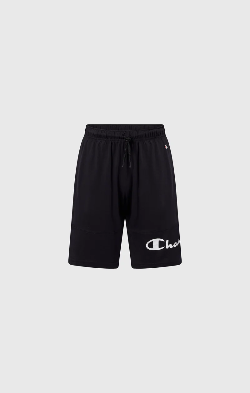 Boys’ Cotton Shorts with Maxi Printed Logo