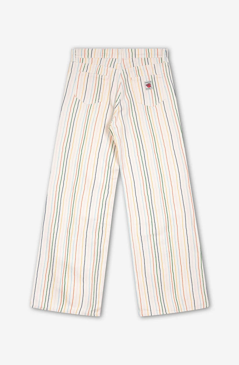 Pantalon à rayures multiples Apple Ivory
