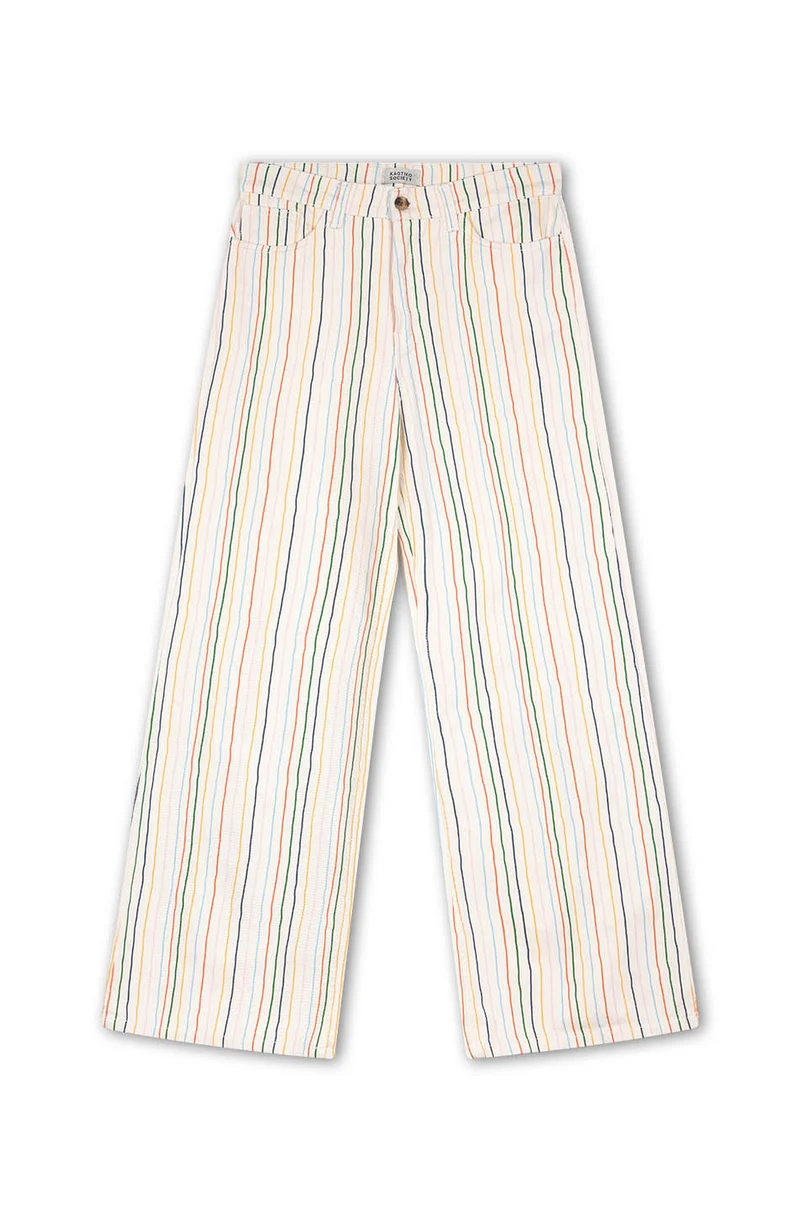 Pantalon à rayures multiples Apple Ivory