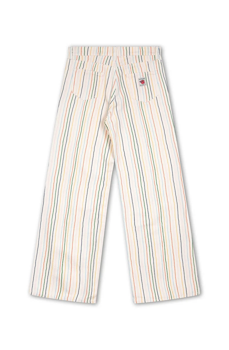 Pantalon à rayures multiples Apple Ivory