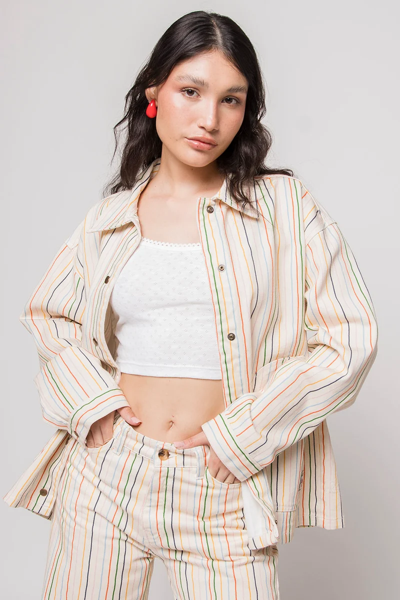 Veste Multi Stripes Apple Ivory