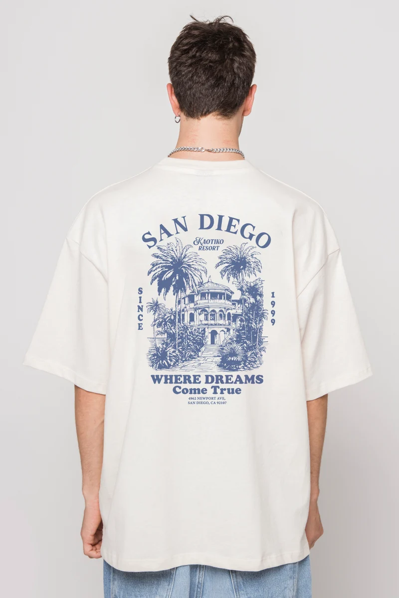 Camiseta Kaotiko Resort Ivory
