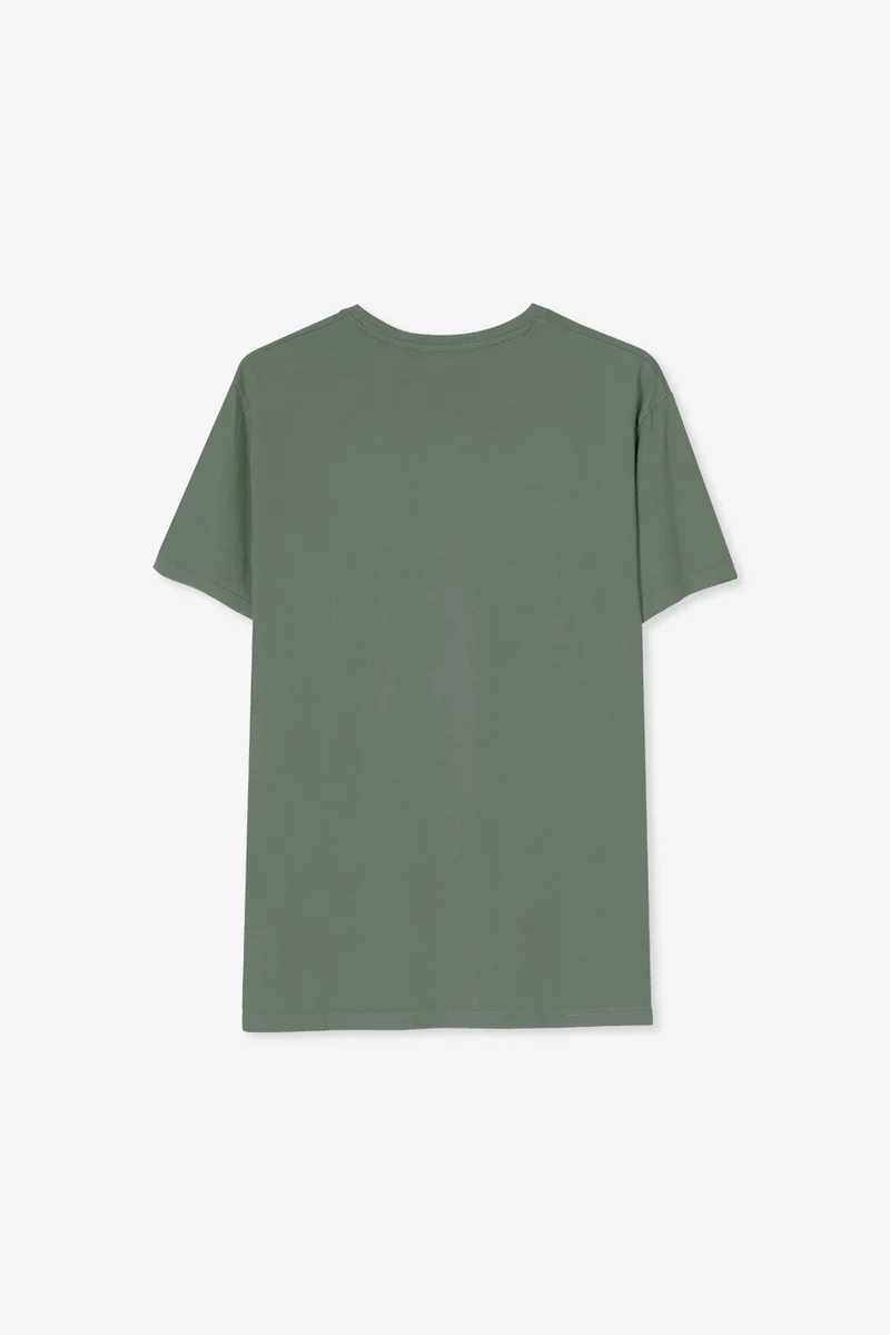T-shirt vert cygnes lavés