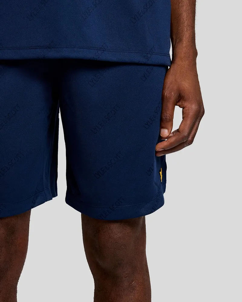 Sports Embossed Logo Football Shorts