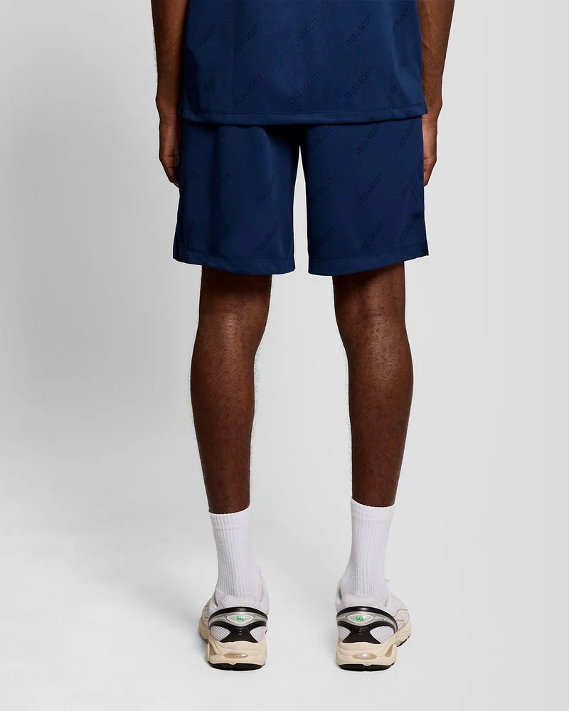 Sports Embossed Logo Football Shorts