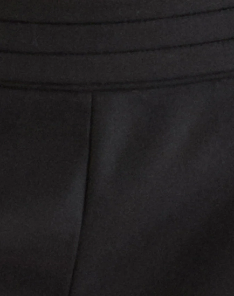 Short Lutara, coupe ajustée, noir