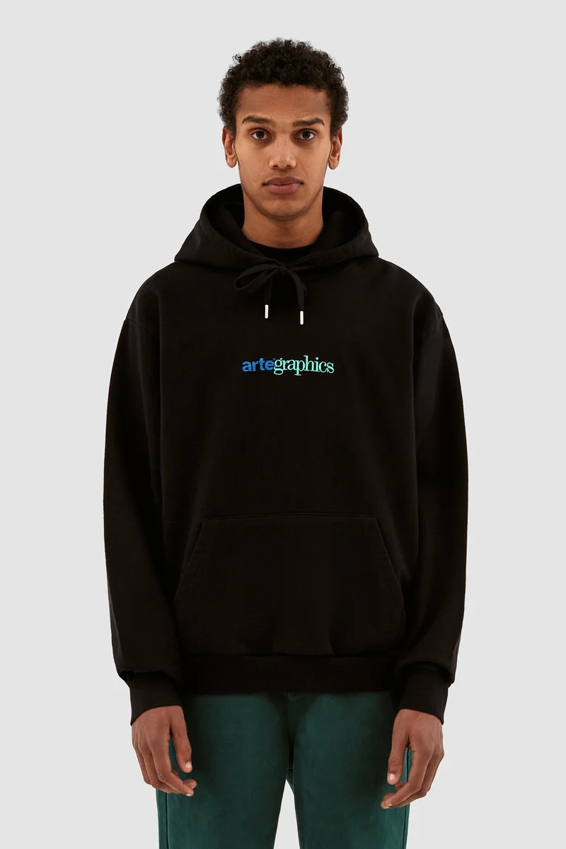 Sweat à capuche graphique Harmon - Noir