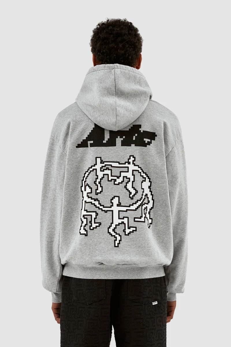 Sweat à capuche Harmon Back Pixel Dancers - Gris