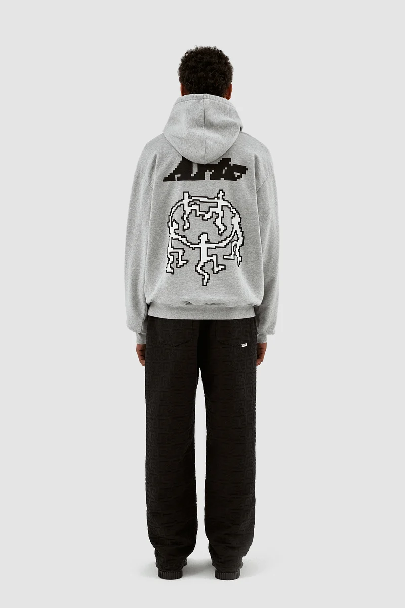 Sweat à capuche Harmon Back Pixel Dancers - Gris