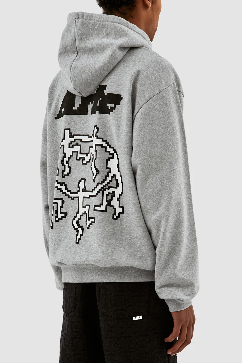 Sweat à capuche Harmon Back Pixel Dancers - Gris