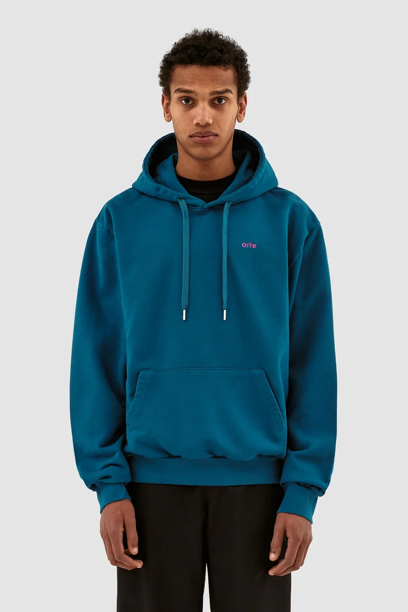 Sweat à capuche Harmon Back A Pixel - Blue Lagoon