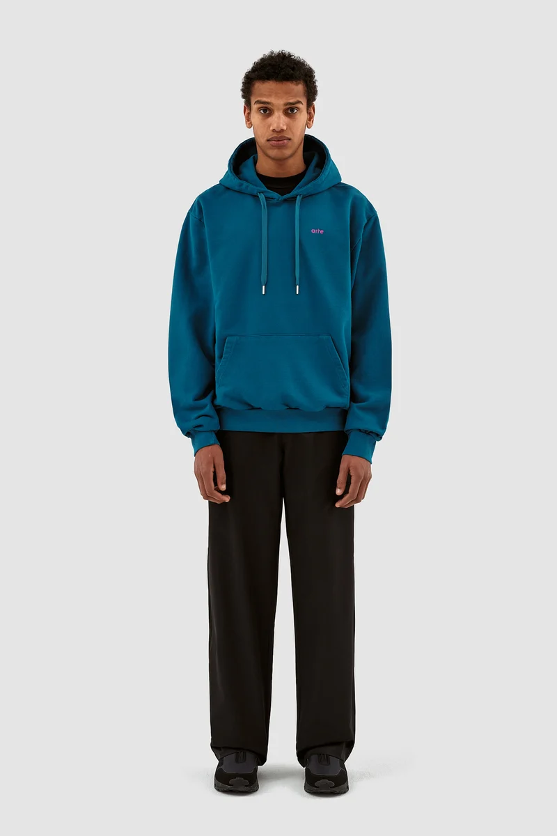 Sweat à capuche Harmon Back A Pixel - Blue Lagoon