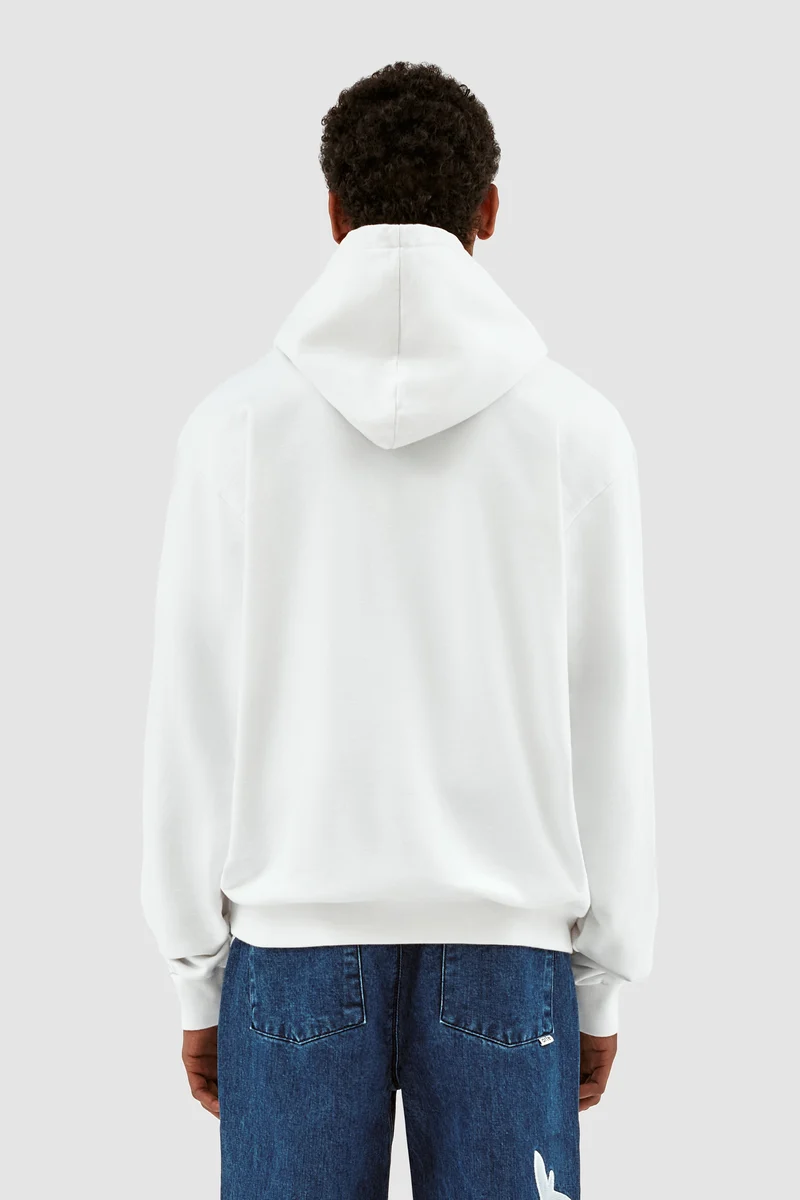 Sweat à capuche Harmon Pixel Logo - Blanc