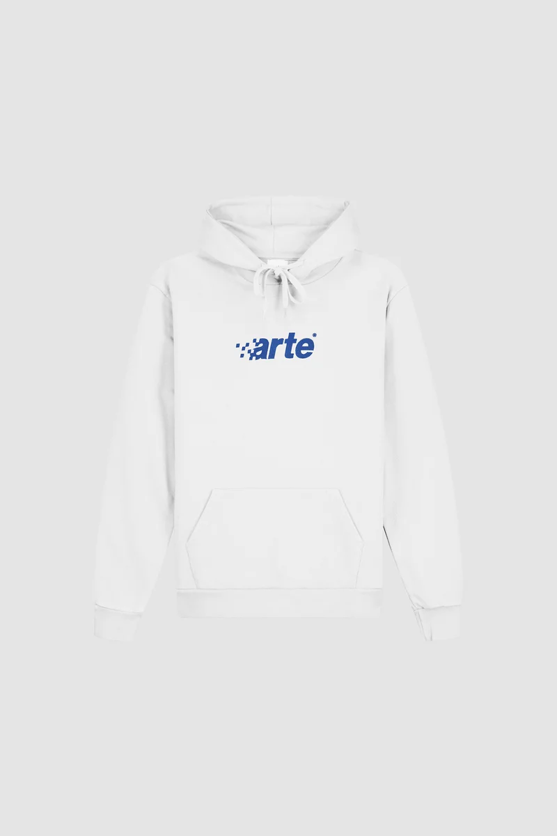Sweat à capuche Harmon Pixel Logo - Blanc