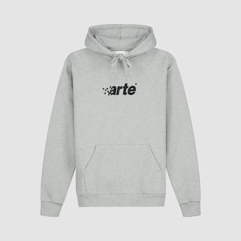 Sweat à capuche Harmon Pixel Logo - Gris