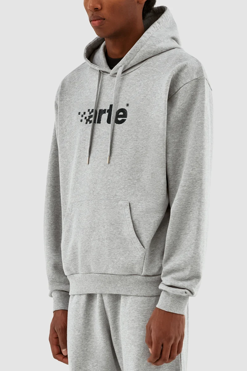 Sweat à capuche Harmon Pixel Logo - Gris