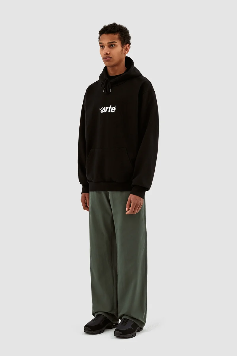 Sweat à capuche Harmon Pixel Logo - Noir