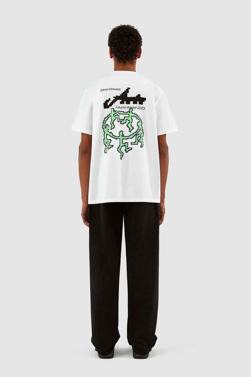 Tommy Back T-shirt Pixel Dancers - Blanc