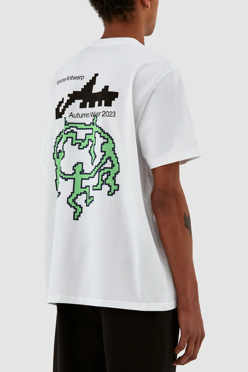 Tommy Back T-shirt Pixel Dancers - Blanc