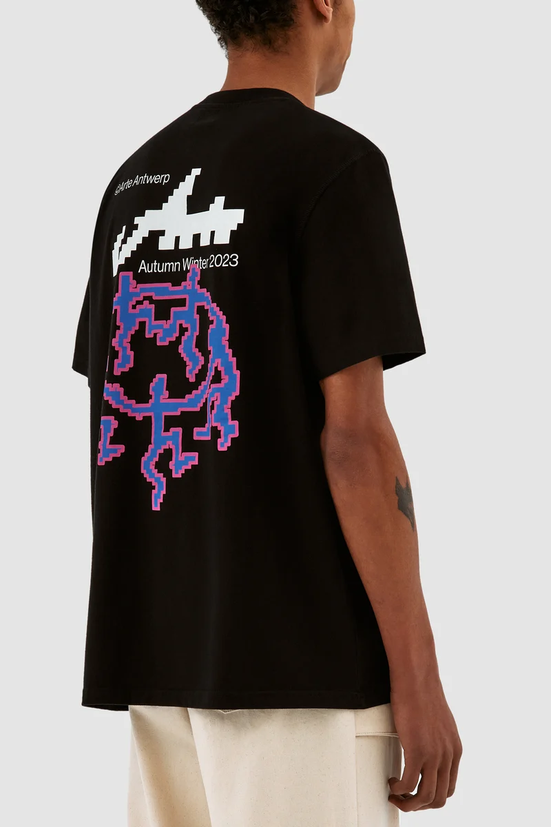 Tommy Back T-shirt Pixel Dancers - Noir