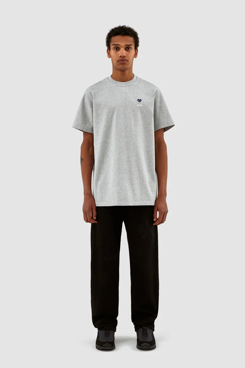 Tommy Heart Patch T-shirt - Gris