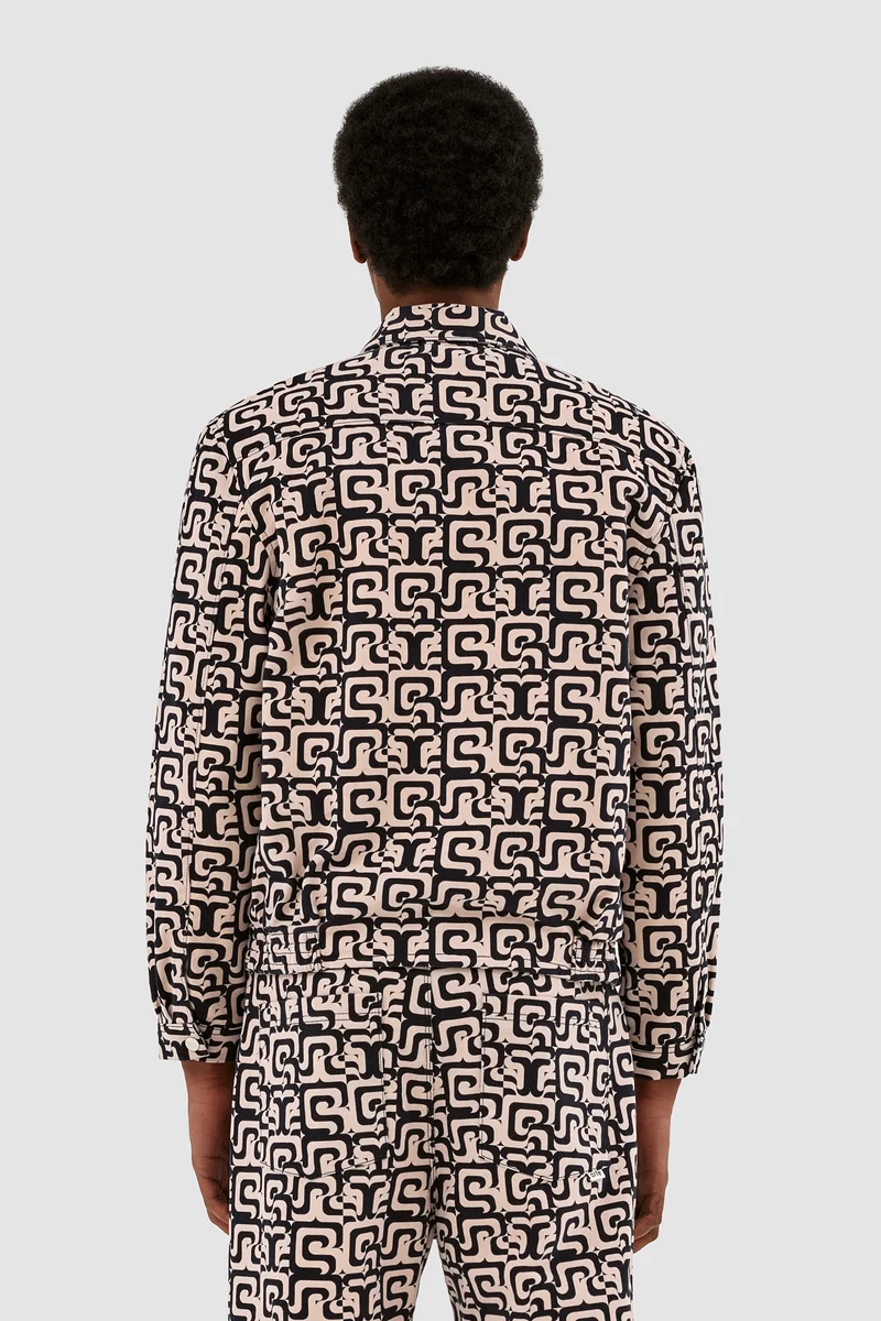 Veste Jones Allover - Marine/Crème