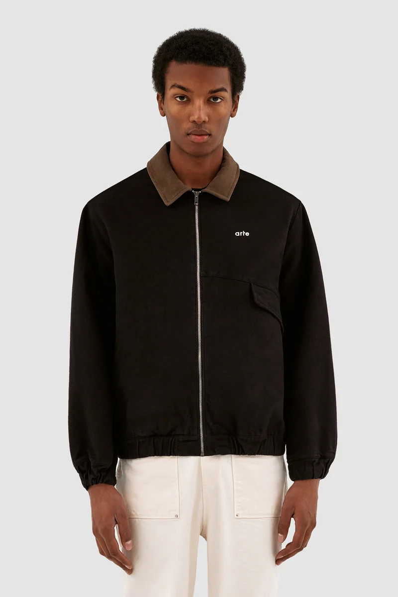 Veste à collier Jacob - Noir