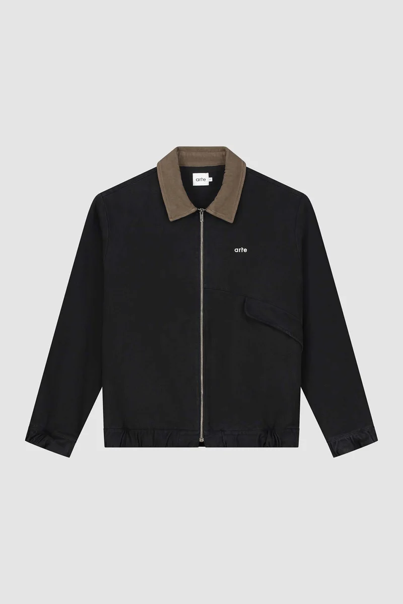 Veste à collier Jacob - Noir