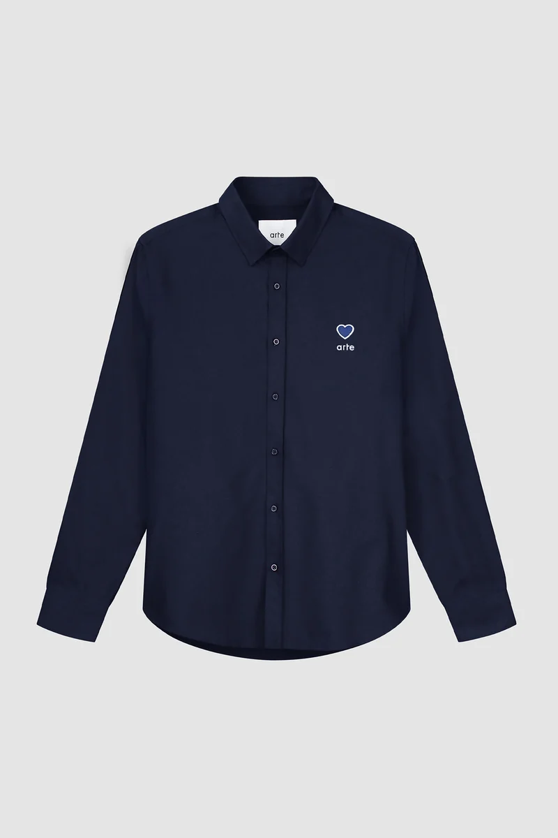 Chemise à écusson en forme de cœur Stockton - Marine