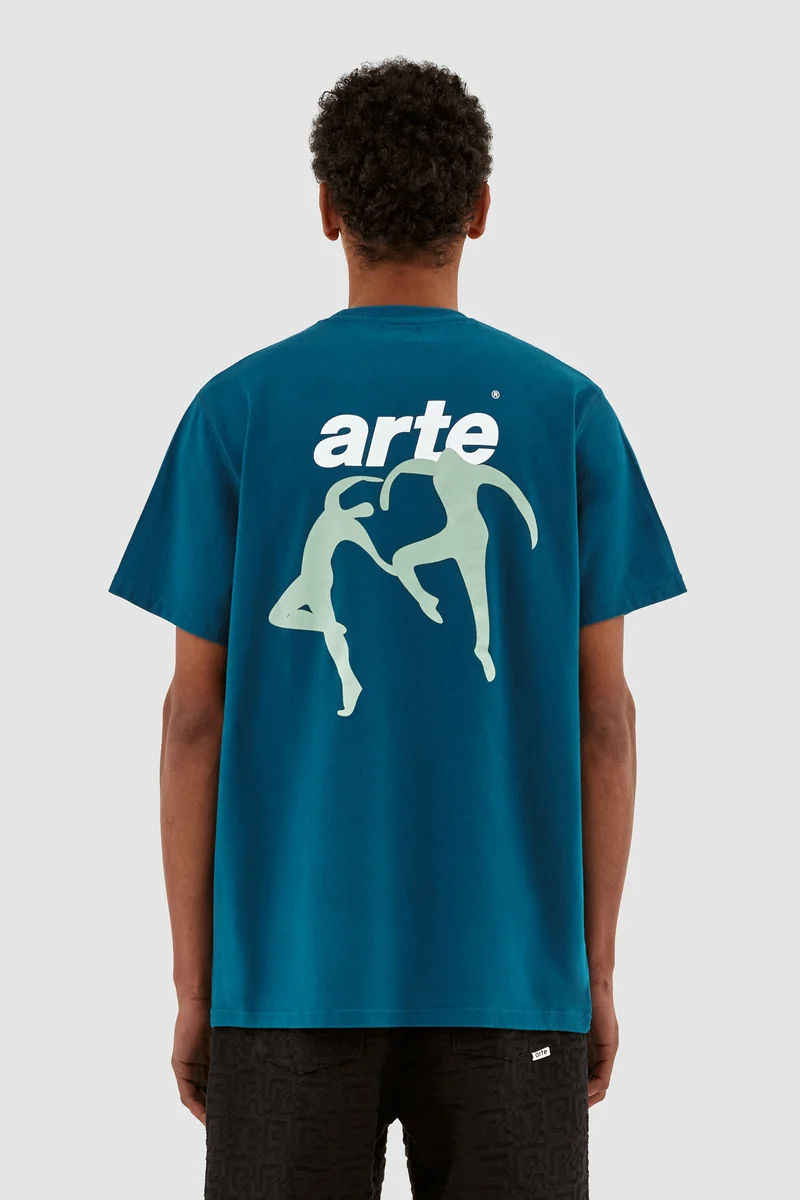 T-shirt Tommy Back Dancers - Bleu pétrole