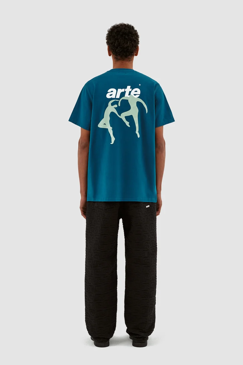 T-shirt Tommy Back Dancers - Bleu pétrole