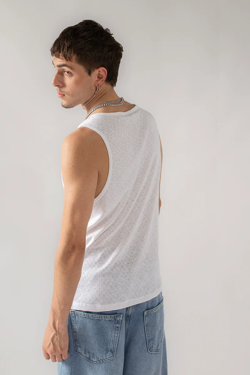 Tank Heart T-Shirt blanc