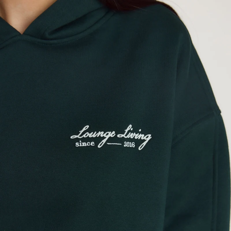 Sweat à Capuche Lounge Living - Vert Forêt