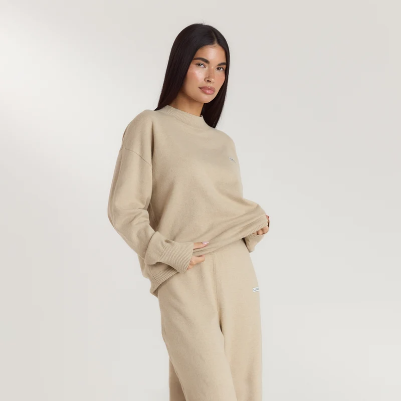 Pull en Maille à Ourlet - Flocon d'Avoine