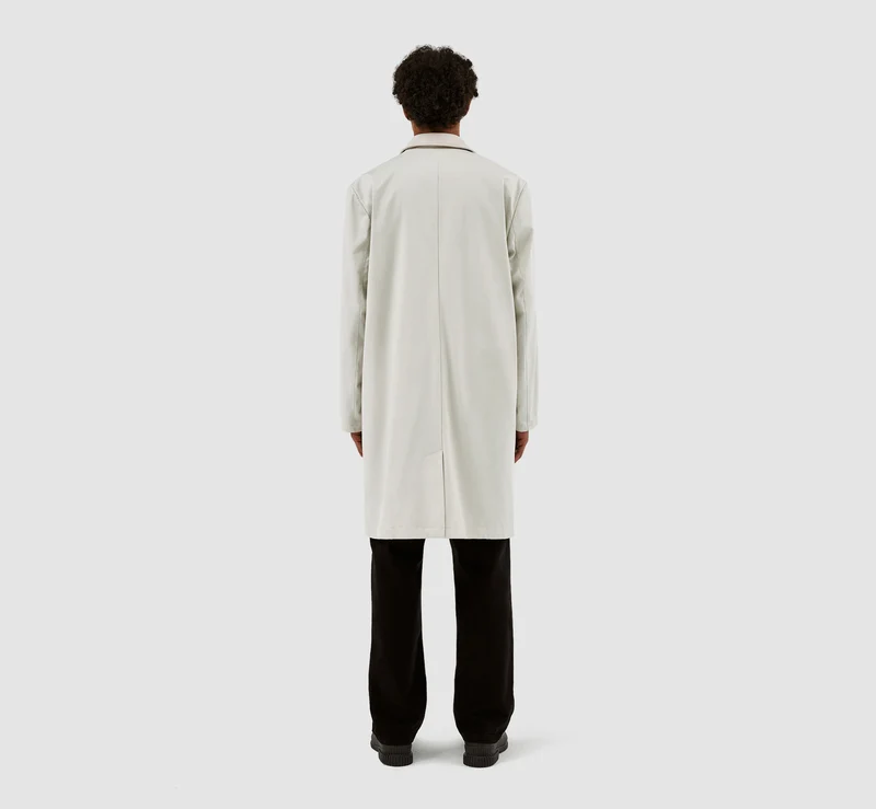 Manteau à col Joe - Crème