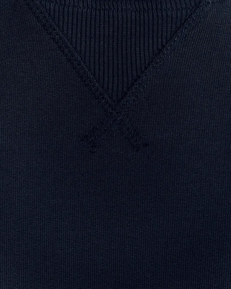 Cotton Crew Neck Sweatshirt