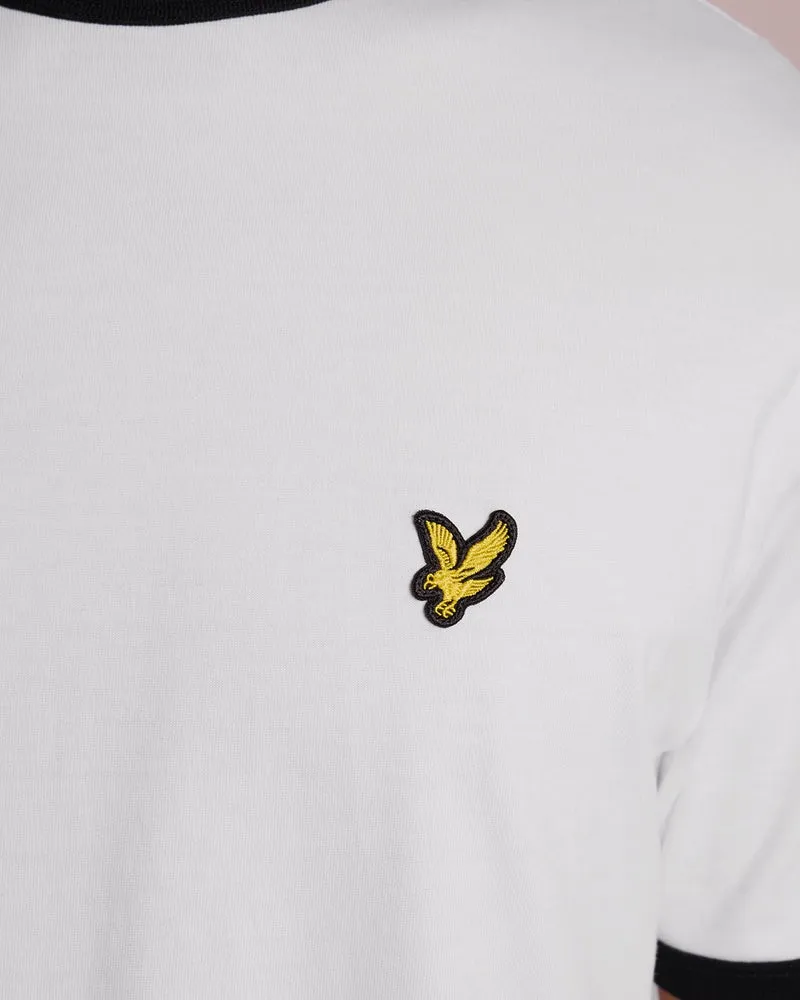 Ringer Cotton Crew Neck T-Shirt