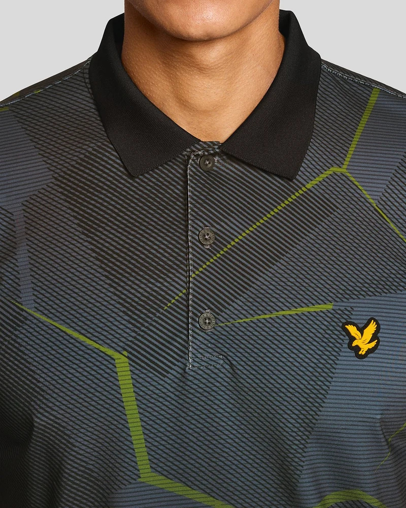 Geometric Graphic Polo Shirt