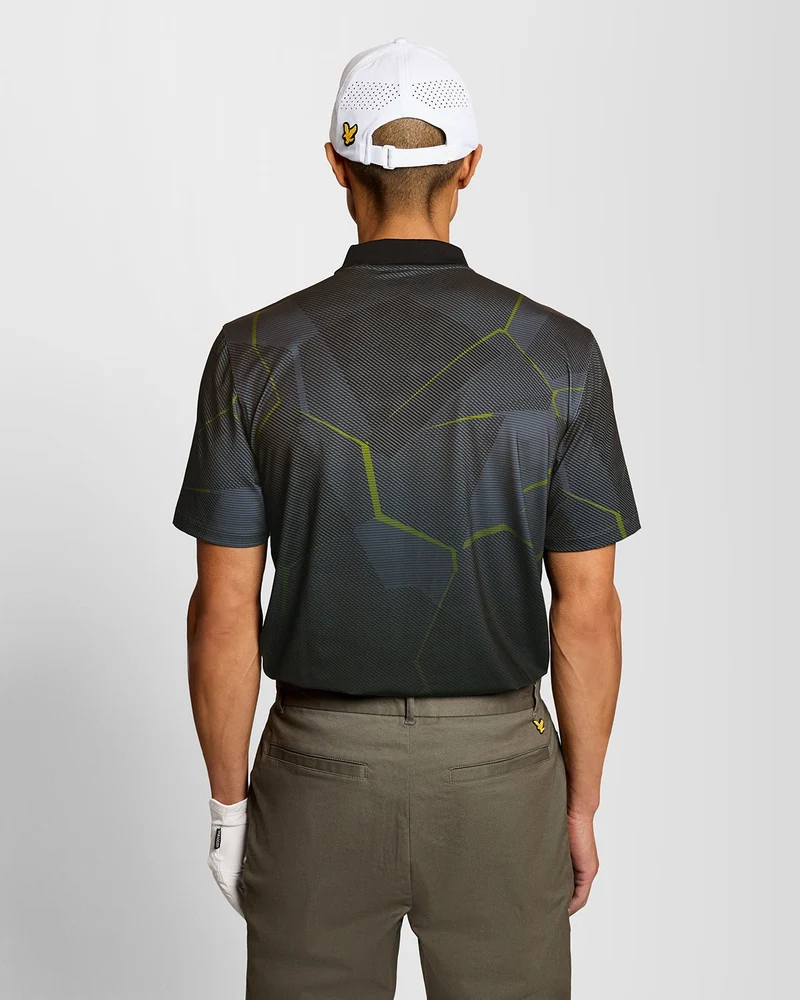 Geometric Graphic Polo Shirt